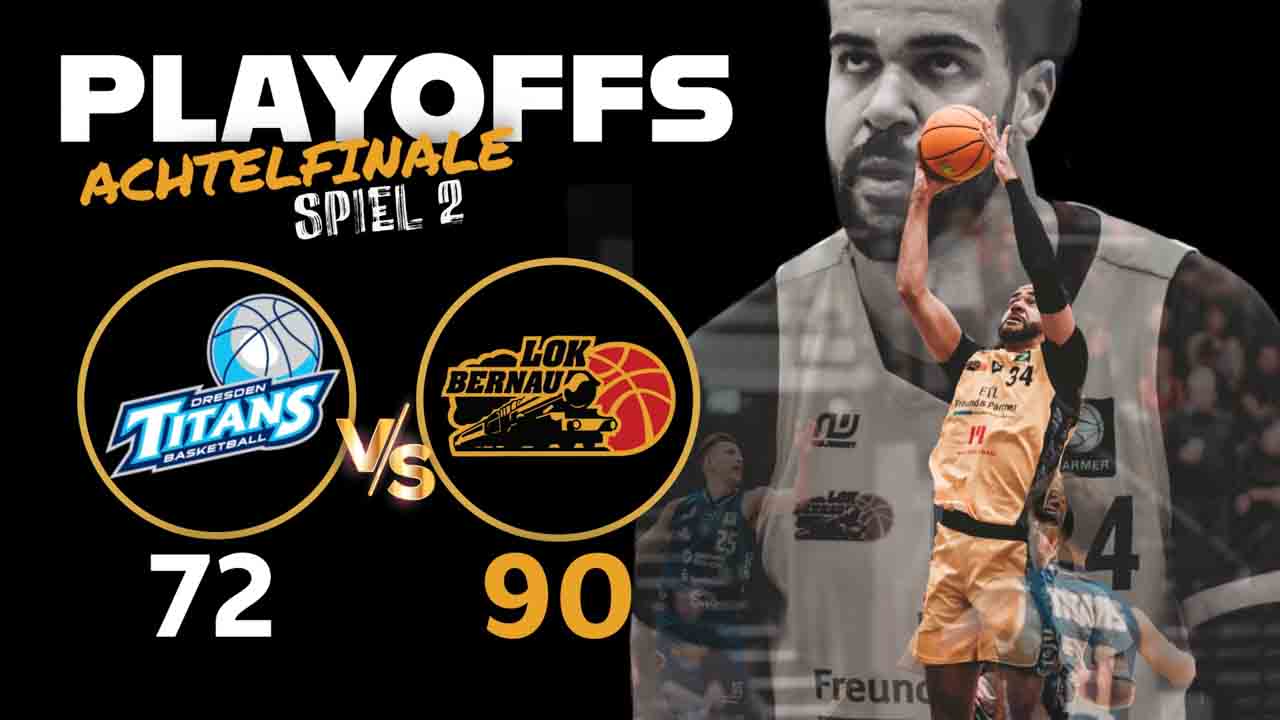 Lok Bernau mit dem Spielergebnis in der Grafik