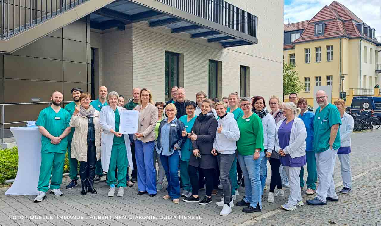 Immanuel Klinikum Bernau erhält wichtiges Qualitätszertifikat