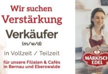 Märkisch Edel: Backwarenverkäufer (m/w/d) in Bernau und Eberswalde