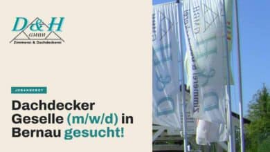 Dachdecker-Gesellen in Bernau (m/w/d) gesucht!