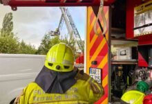 Aktuell: Großeinsatz der Feuerwehren in Bernau - Nibelungen