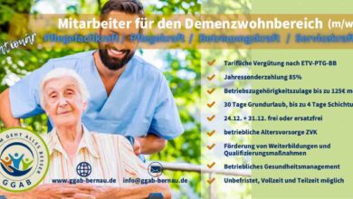 Mitarbeiter für den Demenzwohnbereich (m/w/d) - GGAB Bernau