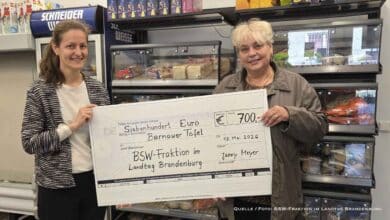 Spendenscheck an die Tafel Bernau e. V. übergeben