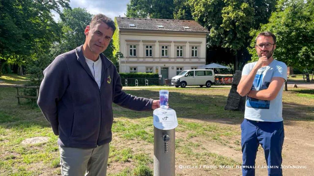 Gratis-Erfrischung: Bernaus Parks bekommen kostenfreie Trinkbrunnen
