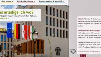Stadt Bernau führt digitalen 115-Chatbot für den Bürgerservice ein