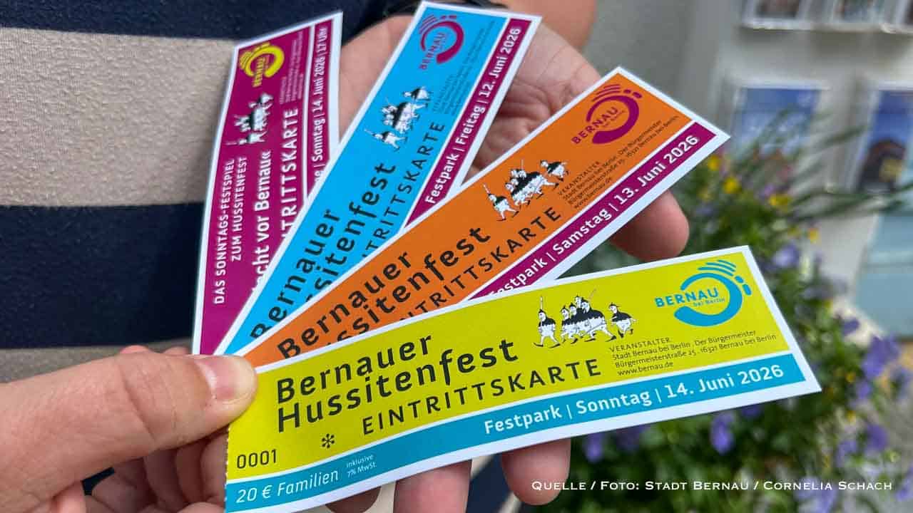 33. Hussitenfest Bernau: Eintrittspreise, Tickets, Vorverkauf