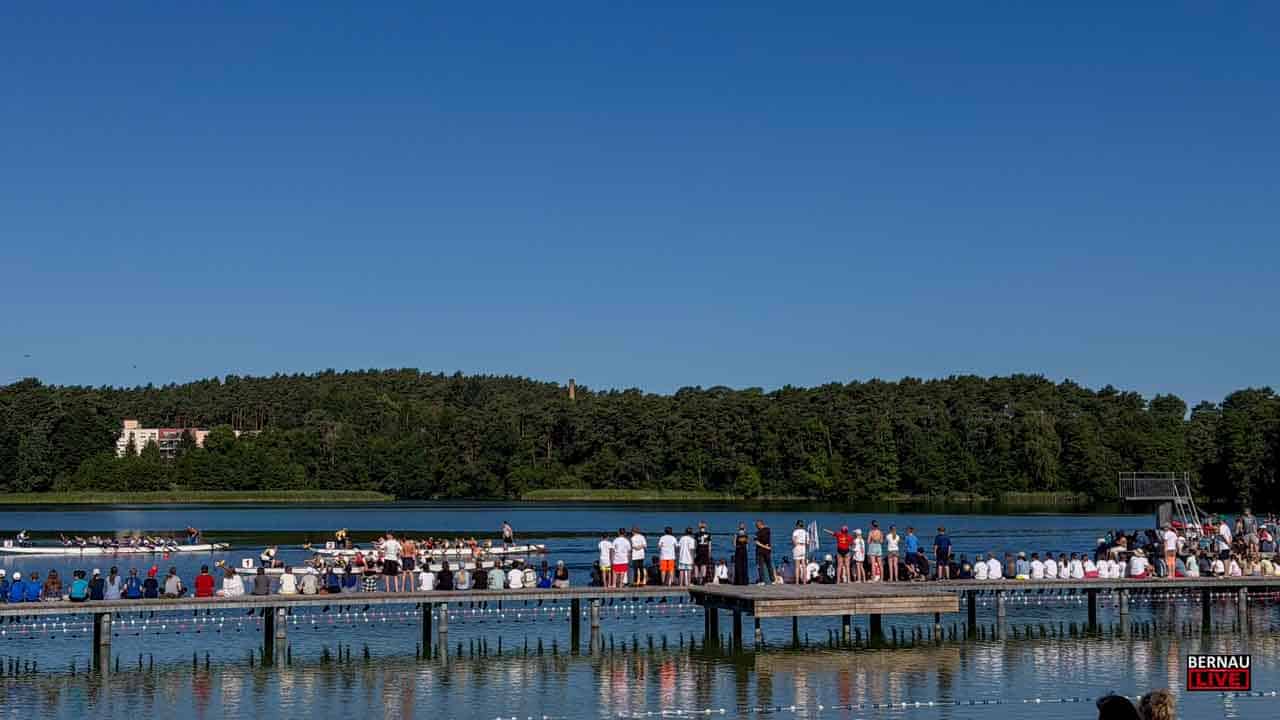 Wukenseefest in Biesenthal eröffnet - Samstag dann Drachenboote, Party und Feuerwerk
