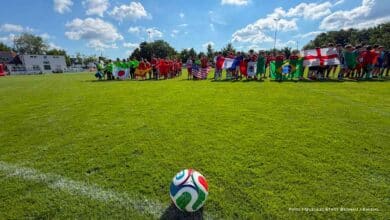 WM-Stimmung auf dem Fußballplatz des FSV Bernau