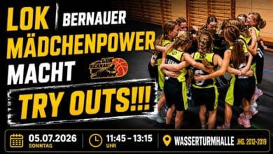LOK Bernau lädt zum Basketball-Tryout für Mädchen ein