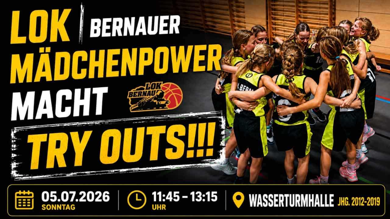 LOK Bernau lädt zum Basketball-Tryout für Mädchen ein