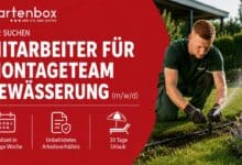 Gartenbox Bernau: Mitarbeiter für Montageteam Bewässerungssysteme (m/w/d)