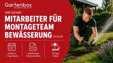 Gartenbox Bernau: Mitarbeiter für Montageteam Bewässerungssysteme (m/w/d)