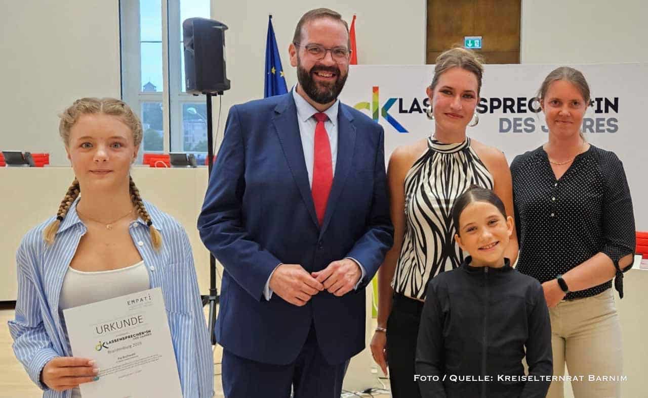 Barnimer Klassensprecherinnen im Finale des Landeswettbewerbs