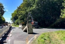 Bernau: Helmut-Schmidt-Allee gesperrt - Ampelanlage Wandlitzer Chaussee