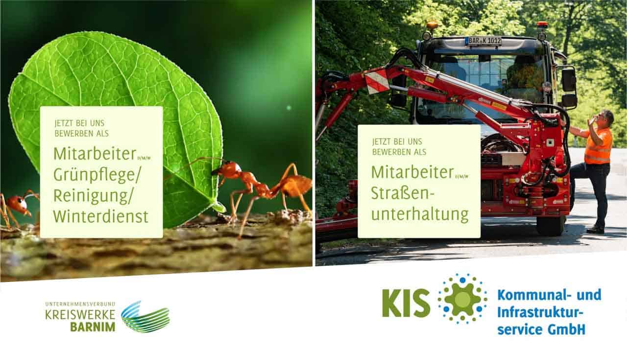 Kreiswerke Barnim: MITARBEITER GRÜNPFLEGE/ REINIGUNG/ WINTERDIENST / STRASSENUNTERHALTUNG (D/M/W)
