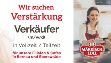 Märkisch Edel: Backwarenverkäufer (m/w/d) in Bernau und Eberswalde