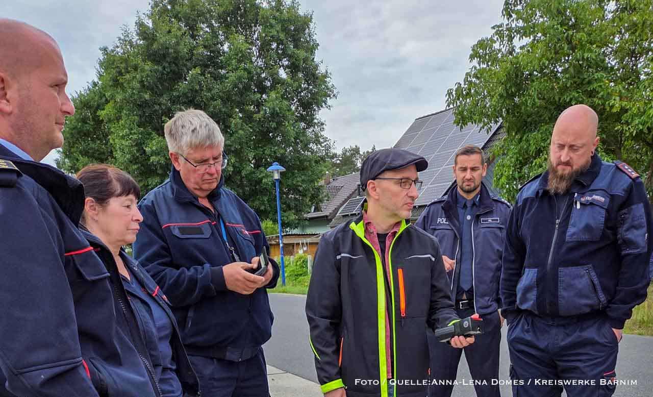 Wasserstoffaustritt in Basdorf: Kreiswerke Barnim und Einsatzkräfte optimieren Abläufe