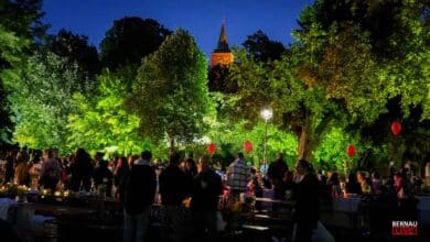 Gemeinschaft trotz Regenwolken: Bernau feiert ein tolles Dinner-Picknick