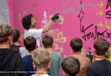 Skaten, chillen und ab sofort auch sprayen: Zuwachs im Skatepark Rehberge