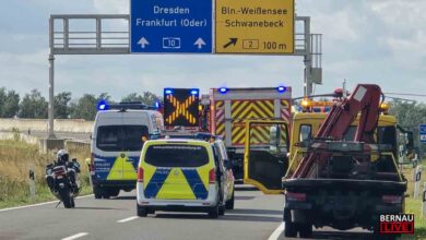 Schwerer Verkehrsunfall im Dreieck Barnim – Rettungshubschrauber im Einsatz
