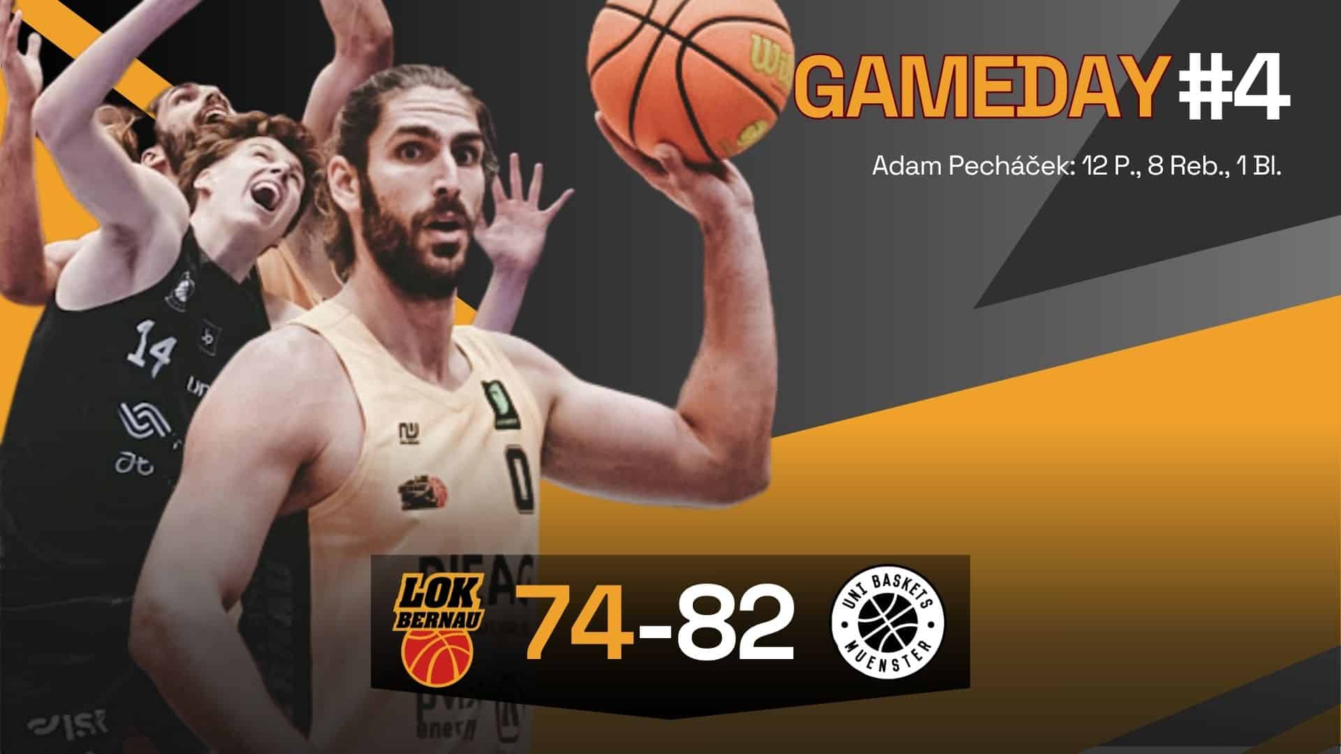 Erste Saisonniederlage: LOK Bernau unterliegt den Uni Baskets Münster